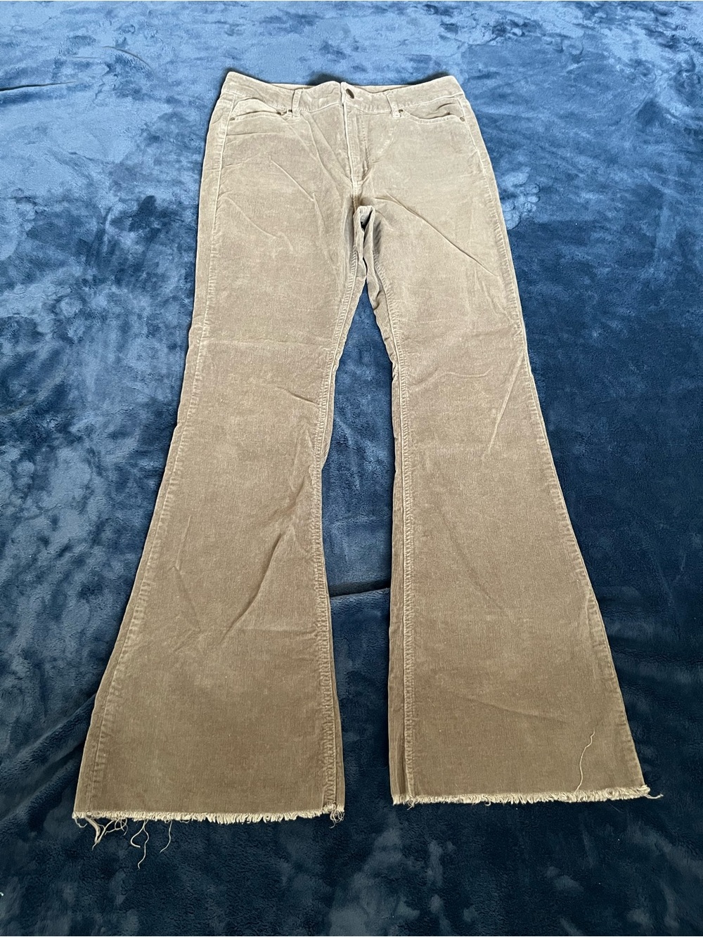 GB Tan Corduroy Flare Pants